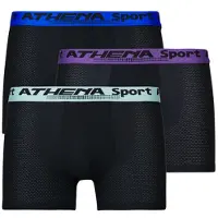 Athena Boxers DAILY SPORT AIR Pack de 3 hommes - Multicolore - EU L