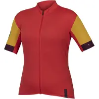 Endura T-shirt fonctionnel jaune / aubergine / rouge