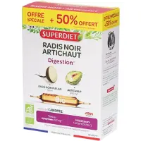SuperDiet Radis Noir Artichaut Digestion Bio 450 ml Solution Orale