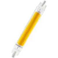 Ledvance LED Slim Line ampoule LED multicolore mince avec culot Retrofit R7s, 8 W / 806 lm, claire, lumière blanche chaude de 2700 K, non dimmable, IP20, verre sans plomb, diamètre 16 mm.
