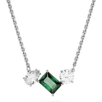 Swarovski Mesmera Collier Différentes coupes Vert, (Métal , 45 cm)