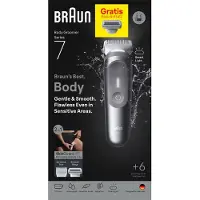 Braun Bodygroomer Series 7 BG7550 Rasoir corporel, Couleur:Noir