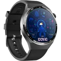 INF Montre connectée avec ECG, analyse de la composition corporelle, analyse de la composition sanguine (acide urique, lipides sanguins) Bracelet en silicone noir