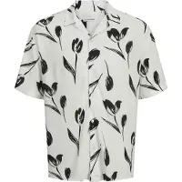 Jack & Jones Jeff Charge Resort Short Sleeve Shirt Beige M Homme