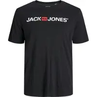 Jack & jones Plus T-Shirt 'JJECorp' rouge clair / noir / blanc