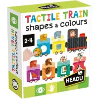 HEADU Shapes & Colors Tactile Train (Allemand, 2 - 4 Années)