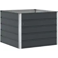 vidaXL Jardinière Anthracite 100 X 100 X 75 Cm Acier