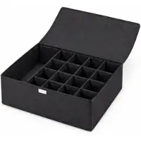 Markenlos Boîtes de rangement avec couvercle, organiseurs, boîte en tissu pliable, boîtes de rangement, organiseur avec couvercle 44 x 29 x 12,5