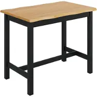 vidaXL Table de bar haute EKAI noire 112 x 70 x 91 cm