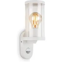 Briloner Lampe d'extérieur Brilo KAIRO MOVE, douille E27, 12 W, blanc, IP44, 27,1 x 9,4 x 11,5 cm