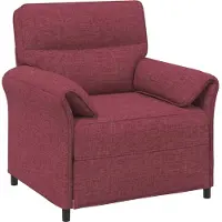 vidaXL Ensemble de canapés, 2 pièces, tissu bordeaux