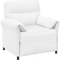 vidaXL Ensemble de canapés, 2 pièces, blanc, revêtement en tissu