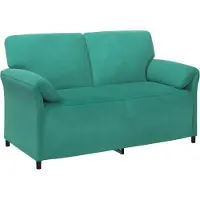 vidaXL Ensemble de canapés 2 pièces, couleur turquoise, en velours