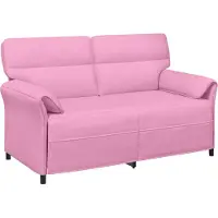 vidaXL Ensemble de canapés , 2 pièces, tissu rose