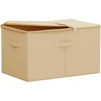 vidaXL Boîte de rangement Crème 55 x 35 x 32 cm en non-tissé