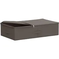 vidaXL Boîtes de rangement, lot de 6, en tissu non tissé, 70 x 40 x 18 cm, 50,4 L, couleur grise