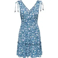ONLY Robe d’été 'ONLFERNANDA' bleu marine / blanc