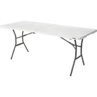 OEM Table longue pliante - Tyrell - 183 x 76 x 74 cm - multicolore avec des mots-clés supplémentaires : Meubles de jardin, Meubles d'extérieur. Table pliante