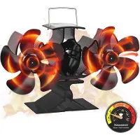 OEM Ventilateur double pour poêle à bois à 10 pales - Fonctionnement silencieux et efficacité améliorée