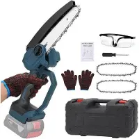 OEM Tronçonneuse à main pour le jardin, adaptée à l'horticulture et au travail du bois, 18 V, alimentée par batterie, sans batterie, avec moteur sans balais