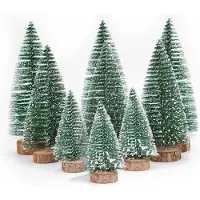 OEM Mini-sapins de Noël artificiels - Mini-sapin de Noël artificiel avec effet neige (3 tailles)