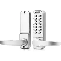 Vevor Serrure mécanique sans clé pour porte d'entrée Serrure mécanique à 14 clés pour la maison