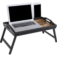 OEM Table de lit avec mécanisme rabattable, table de lit rabattable, plateau rabattable pour lit - Table de petit-déjeuner à pieds rabattables 30 x 50 x 26 cm