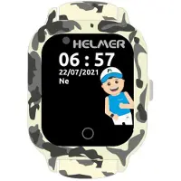 Helmer Montre tactile intelligente avec localisation GPS et caméra - LK 710 4G gris