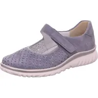 Semler Lena : Chaussures pour femmes, chaussures basses, mocassins, chaussures de ville, couleur bleue, pour le quotidien