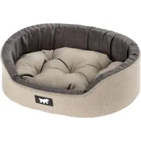 Ferplast Lit pour chien Dandy, avec coussin amovible et lavable, housse en coton douce