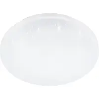 Eglo Plafonnier Frania-Ip blanc Ø 31cm effet cristal