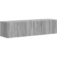 Syfax Meuble TV mural 2 pcs Gris Sonoma 60 x 31 x 29,5 cm