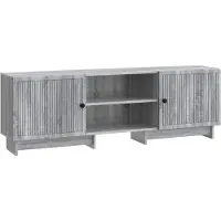 Syfax Meuble TV Gris Sonoma 150 x 31 x 50 cm Bois d’ingénierie