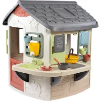 Smoby Life Maison de jeux cuisine boue - Maison de jardin pour enfants à partir de 2 ans avec cuisine boue