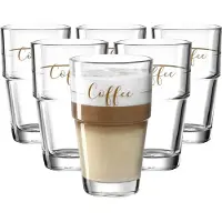 Leonardo Latte Macchiato Verre Solo Café 410 ml, Tasse, Transparent