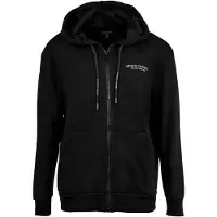 Armani Exchange pour femme. XW001452AF10830MC021 Sweat zippé à capuche noir (L), Casuel, Coton, Manche longue