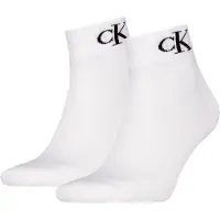 Calvin Klein Chaussettes - 2 Pack - Blanc M/Logo - - 39/42 - Chaussettes
