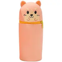 OEM Étui kawaii, étui 2-en-1 en silicone, étui à motif de dessin animé pour filles et garçons, étui de bureau orange