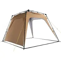 OEM Système de camping imperméable - Tente extérieure - Tente pare-soleil - Toile de tente résistante aux UV - Couleur marron café
