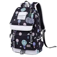 OEM Sac de transport pour enfant, station de recharge USB, nylon, 42 x 30 x 16 cm, noir/bleu