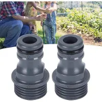 OEM Raccords pour tuyau d'arrosage, 2 pièces, filetage G1/2 - Raccords pour tuyau d'arrosage - Outils d'arrosage | Raccords rapides pour tuyau d'arrosage.