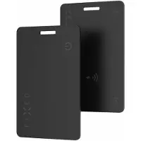 FIXED Tag Card2 avec support pour Find My Wireless Charging noir