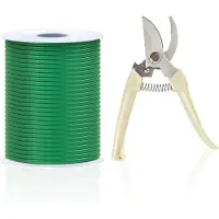 OEM Fil de fer vert pour plantes avec scie - 20 m de long - pour les travaux de jardinage