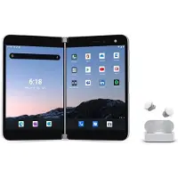 Microsoft Surface Duo, 14,2 cm (5,6 pouces), 1800 x 1350 px, 6 Go, 256 Go, Android 10, blanc
