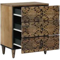 vidaXL Armoire de lit Marron 50 x 33 x 60 cm Bois de mangue massif