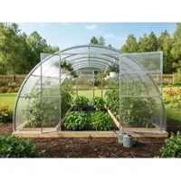 Garten Dream Serre "Sofia" 3,5 x 6 m avec polycarbonate de 6 mm. Portes à chaque extrémité.