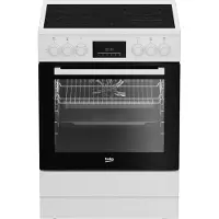 Beko Cuisinière vitrocéramique 72l 4 feux blanc - - FBE67300WCS - b300