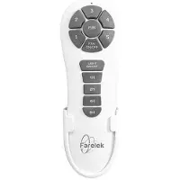 FARELEK Ventilateur de plafond Wallis Noir 38 W