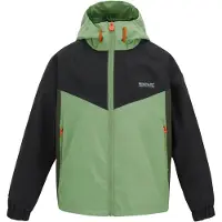 Regatta Veste « Hanleigh » imperméable pour enfants RG12721 (104) (sauge/noir/kaki foncé)