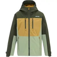 Regatta - Veste « Highton », imperméable pour enfants RG12834 (110) (Kaki foncé/Brun bois/Sauge clair)